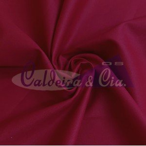 Tecido Tricoline Silky Lisa cor - 2874 (Vermelho Forte)
